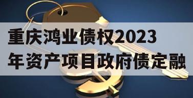 重庆鸿业债权2023年资产项目政府债定融