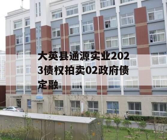 大英县通源实业2023债权拍卖02政府债定融
