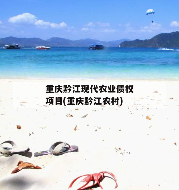重庆黔江现代农业债权项目(重庆黔江农村)