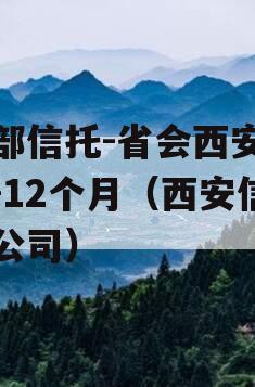 头部信托-省会西安政信-12个月（西安信托公司）
