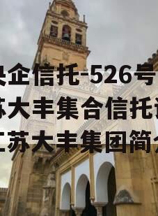 大央企信托-526号江苏大丰集合信托计划（江苏大丰集团简介）