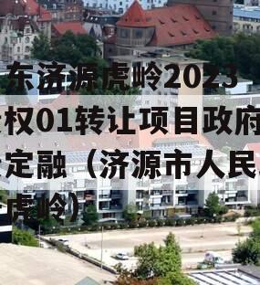 山东济源虎岭2023债权01转让项目政府债定融（济源市人民政府虎岭）
