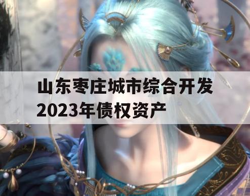 山东枣庄城市综合开发2023年债权资产
