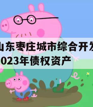 山东枣庄城市综合开发2023年债权资产