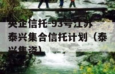 央企信托-93号江苏泰兴集合信托计划（泰兴集资）
