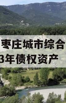 山东枣庄城市综合开发2023年债权资产