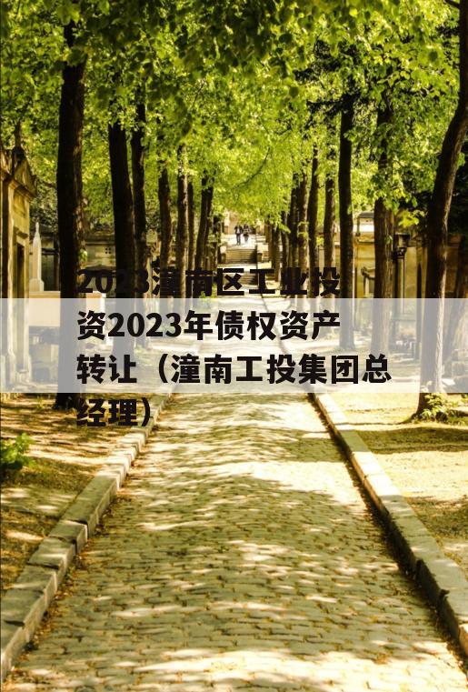 2023潼南区工业投资2023年债权资产转让（潼南工投集团总经理）