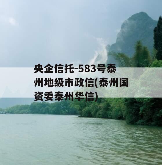 央企信托-583号泰州地级市政信(泰州国资委泰州华信)