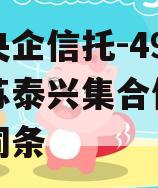 包含央企信托-494号江苏泰兴集合信托计划的词条