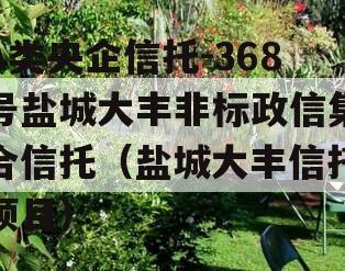 A类央企信托-368号盐城大丰非标政信集合信托（盐城大丰信托项目）