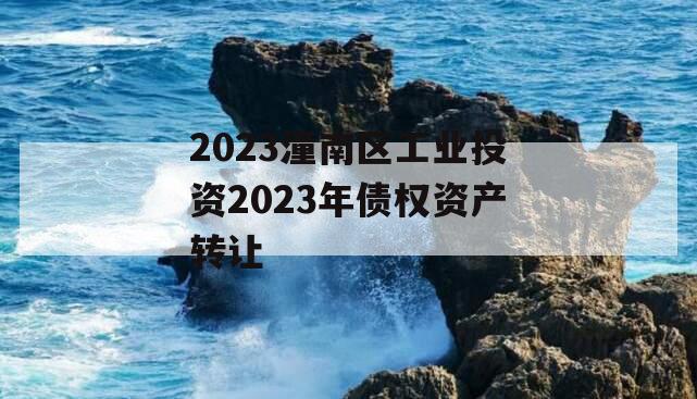 2023潼南区工业投资2023年债权资产转让