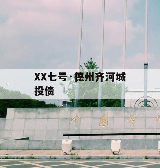 XX七号·德州齐河城投债