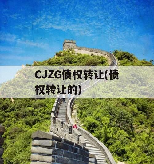 CJZG债权转让(债权转让的)