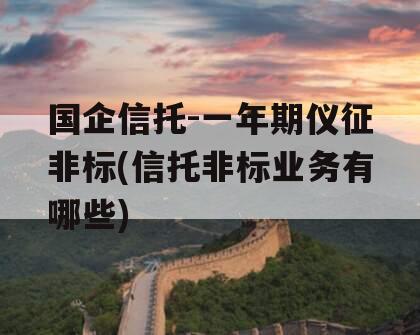 国企信托-一年期仪征非标(信托非标业务有哪些)