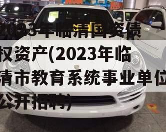 2023年临清国资债权资产(2023年临清市教育系统事业单位公开招聘)