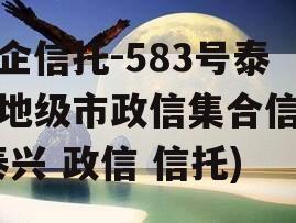 央企信托-583号泰州地级市政信集合信托(泰兴 政信 信托)