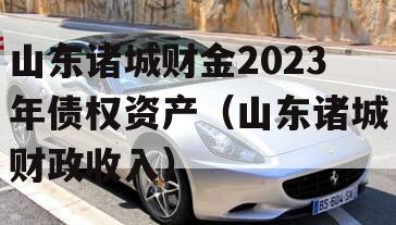 山东诸城财金2023年债权资产（山东诸城财政收入）
