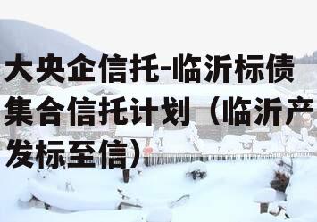 大央企信托-临沂标债集合信托计划（临沂产发标至信）