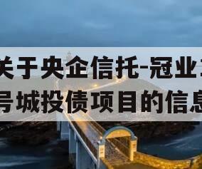 关于央企信托-冠业1号城投债项目的信息