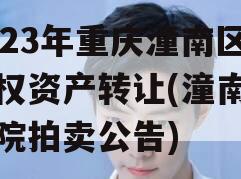 2023年重庆潼南区债权资产转让(潼南区法院拍卖公告)