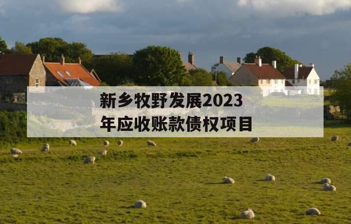 新乡牧野发展2023年应收账款债权项目