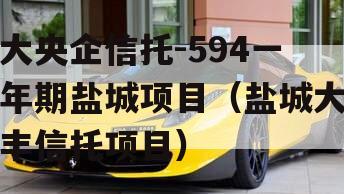 大央企信托-594一年期盐城项目（盐城大丰信托项目）