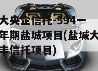 大央企信托-594一年期盐城项目(盐城大丰信托项目)
