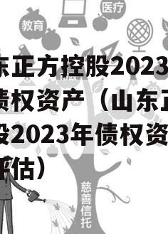 山东正方控股2023年债权资产（山东正方控股2023年债权资产评估）