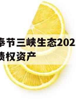 奉节三峡生态2023债权资产