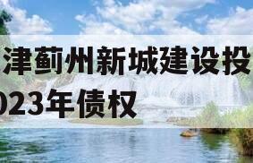 天津蓟州新城建设投资2023年债权