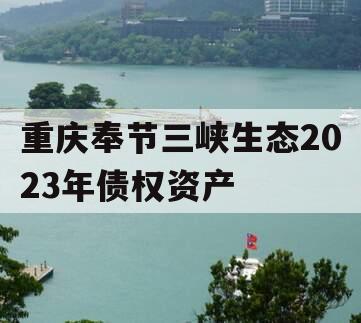 重庆奉节三峡生态2023年债权资产