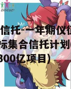 XX信托-一年期仪征非标集合信托计划(仪征300亿项目)