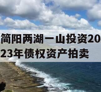 简阳两湖一山投资2023年债权资产拍卖