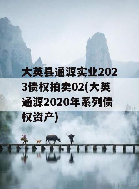 大英县通源实业2023债权拍卖02(大英通源2020年系列债权资产)