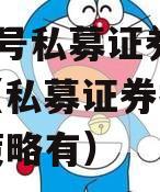 智选X号私募证券投资基金（私募证券投资基金的策略有）