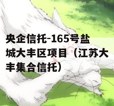 央企信托-165号盐城大丰区项目（江苏大丰集合信托）