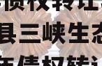 奉节县三峡生态发展2023年债权转让项目(奉节县三峡生态发展2023年债权转让项目招标)