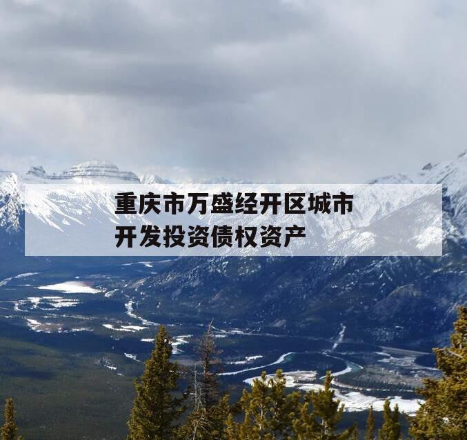 重庆市万盛经开区城市开发投资债权资产