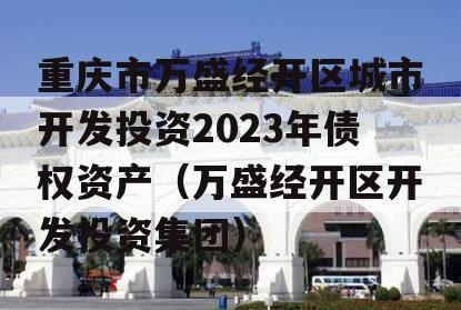 重庆市万盛经开区城市开发投资2023年债权资产（万盛经开区开发投资集团）