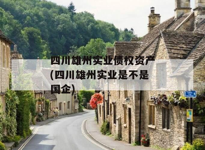 四川雄州实业债权资产(四川雄州实业是不是国企)