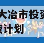 湖北大冶市投资2023融资计划