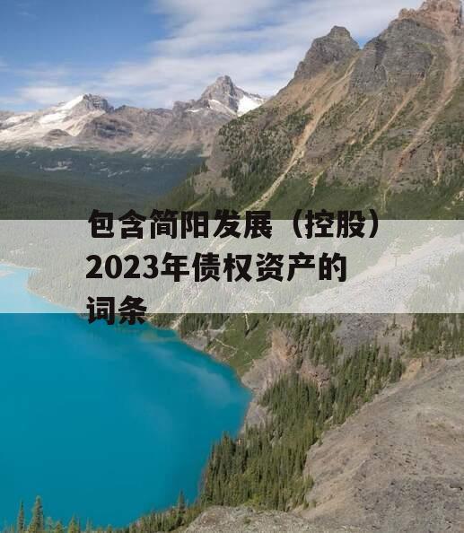 包含简阳发展（控股）2023年债权资产的词条