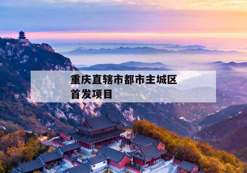 重庆直辖市都市主城区首发项目