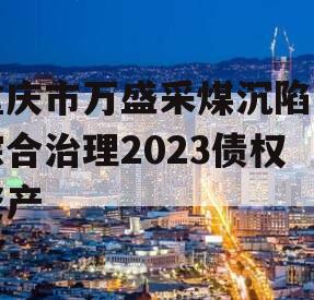 重庆市万盛采煤沉陷区综合治理2023债权资产