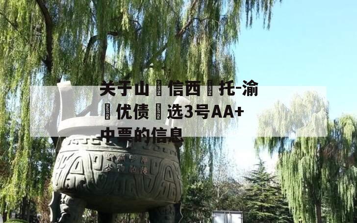关于山‮信西‬托-渝‮优债‬选3号AA+中票的信息