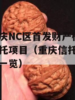 重庆NC区首发财产权信托项目（重庆信托产品一览）