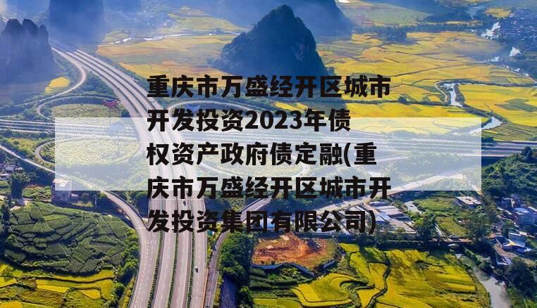 重庆市万盛经开区城市开发投资2023年债权资产政府债定融(重庆市万盛经开区城市开发投资集团有限公司)