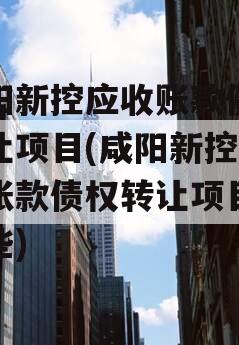 咸阳新控应收账款债权转让项目(咸阳新控应收账款债权转让项目有哪些)