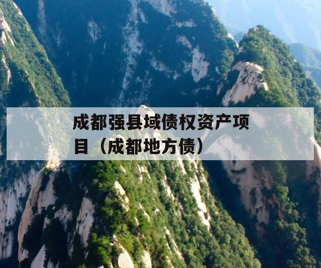 成都强县域债权资产项目（成都地方债）