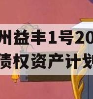邓州益丰1号2023年债权资产计划